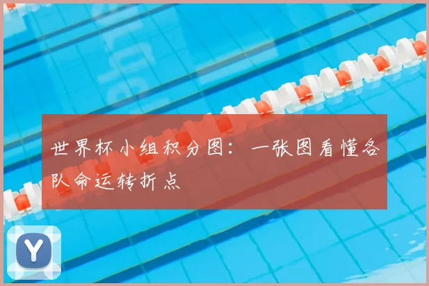 世界杯小组积分图：一张图看懂各队命运转折点